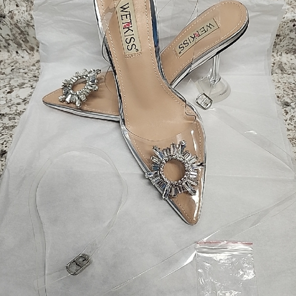Kiss Silver Women's Heels